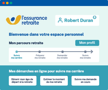 écran de l'espace personnel de lassuranceretraite.fr